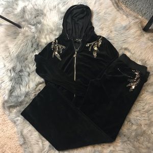 MISS ME VELVET TRACKSUIT
